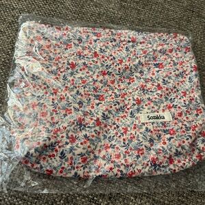 Floral Print Makeup Bag